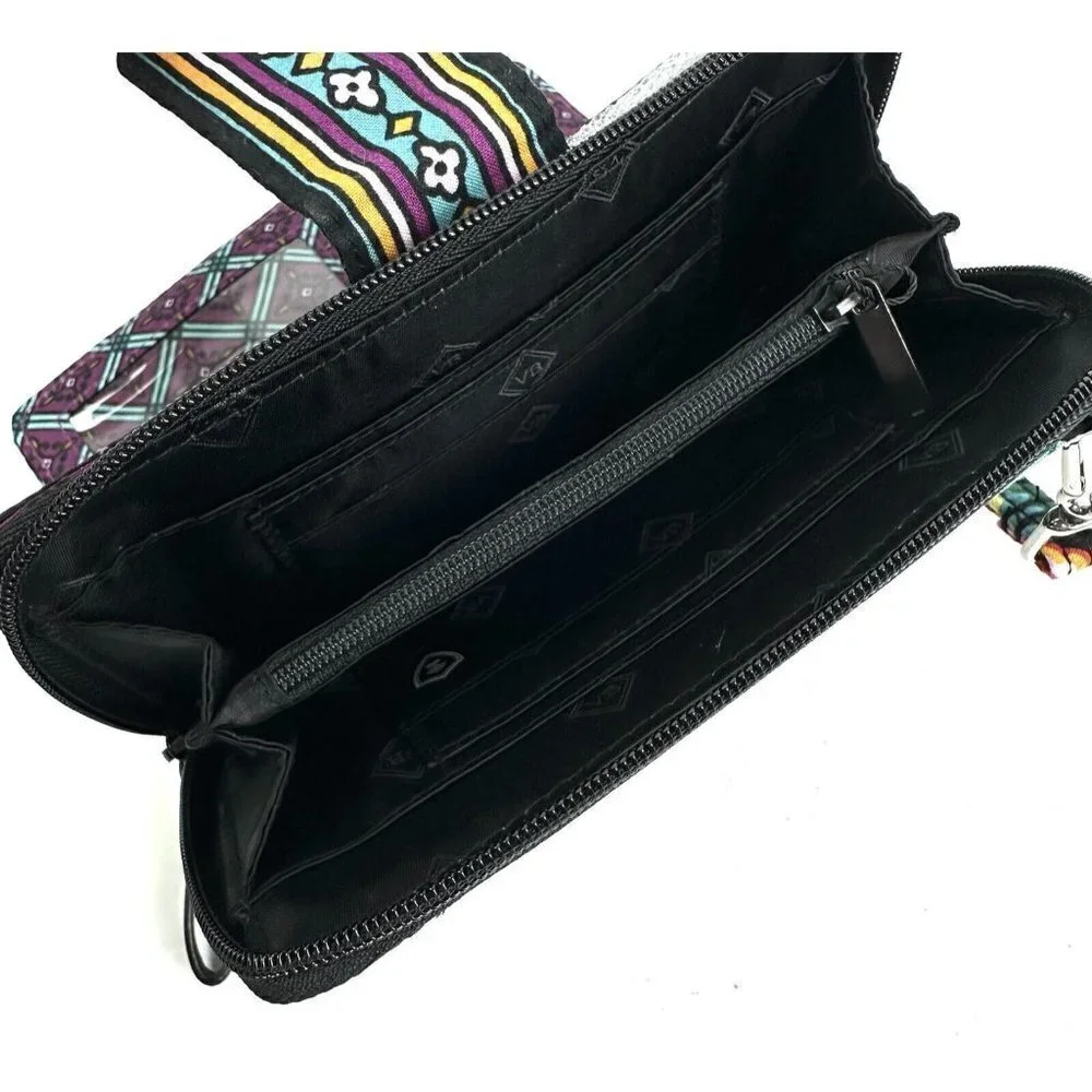 Vera‎ Bradley Iconic Wallet Wristlet Combo Vines Floral Quilted Clutch New - Picture 5 of 10